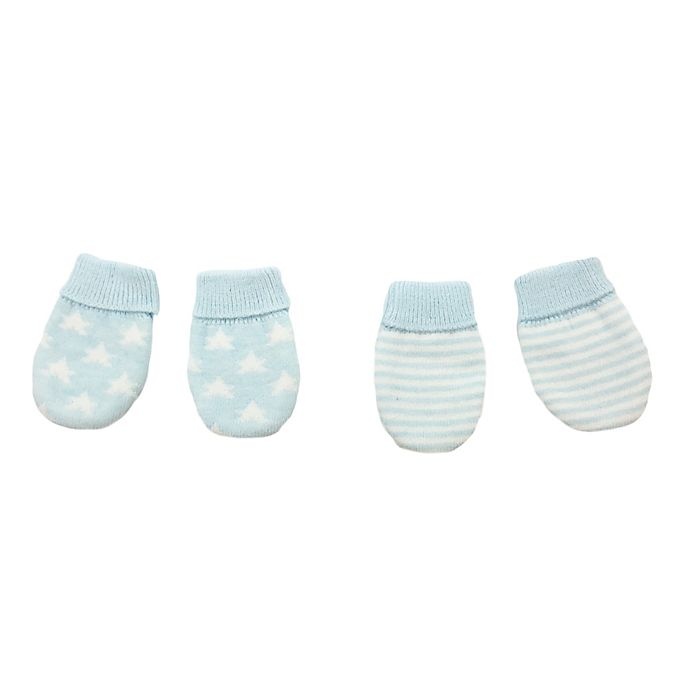 slide 1 of 1, NYGB Star and Stripes Mitten Set - Blue, 2 ct