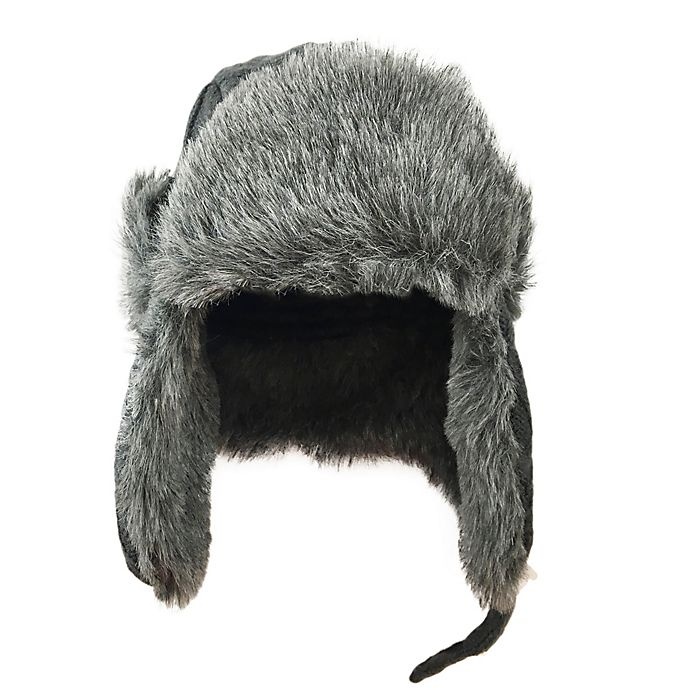 slide 2 of 3, Toby Fairy Toddler Fisherman Cable Knit Trapper Hat - Grey, 1 ct