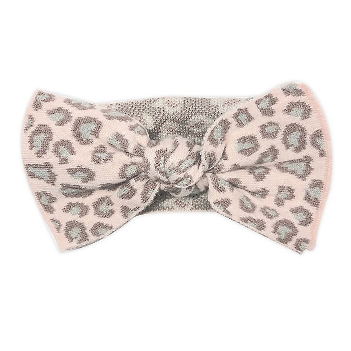 slide 1 of 1, NYGB One Size Leopard Print Bow Headband - Pink, 1 ct