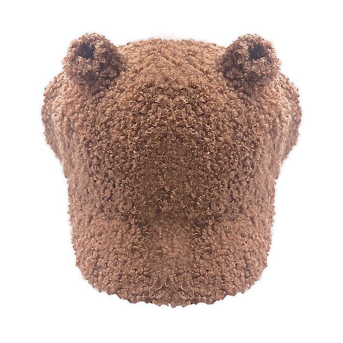 slide 1 of 1, Toby & Company Infant Bear Sherpa Baseball Cap - Caramel, 1 ct