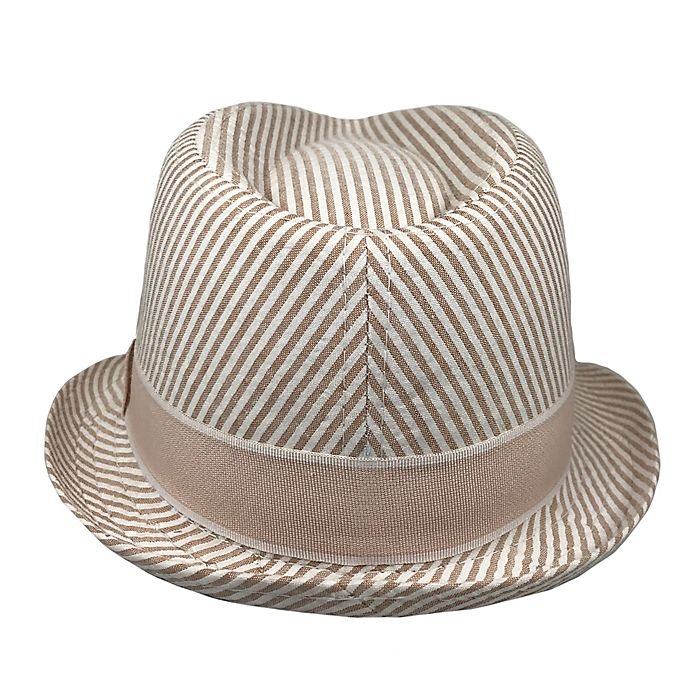 slide 3 of 4, Toby Fairy HAT NB SEERSUCKR SAND FEDORA, 1 ct