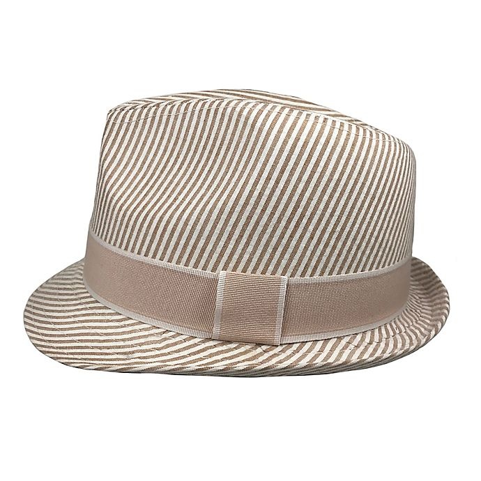 slide 2 of 4, Toby Fairy Toddler Seersucker Fedora Hat - Sand, 1 ct