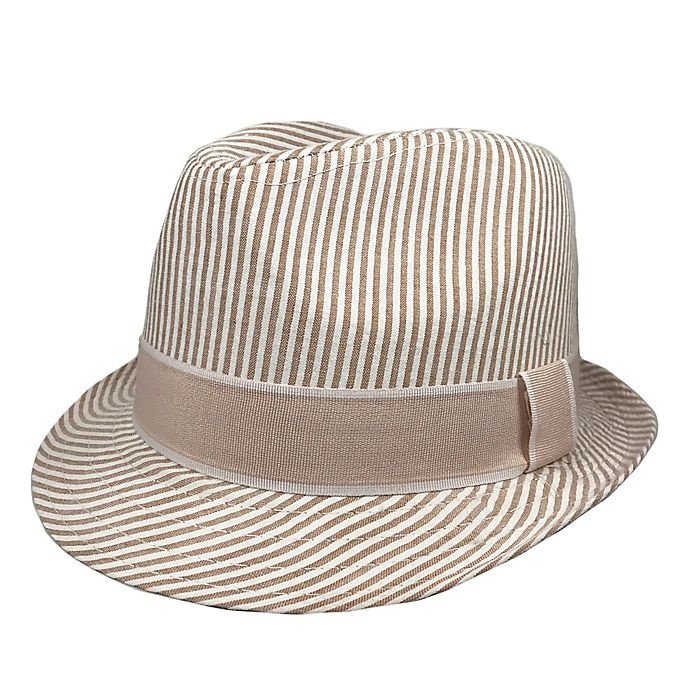 slide 1 of 4, Toby Fairy Toddler Seersucker Fedora Hat - Sand, 1 ct