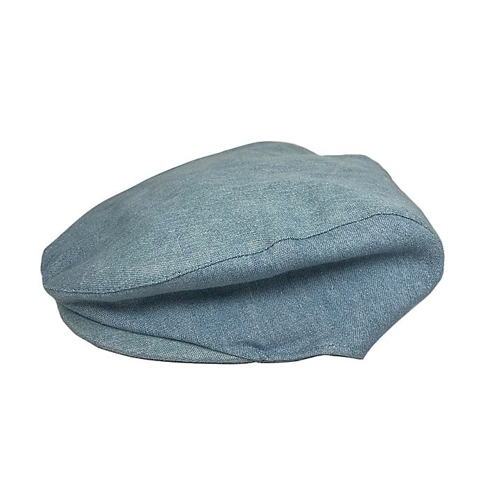 slide 4 of 4, Toby Fairy Newborn Chambray Cabbie Hat - Blue, 1 ct