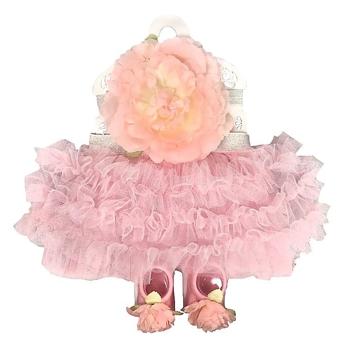 slide 2 of 2, Toby Signature Newborn Tutu and Headband Set - Pink, 2 ct