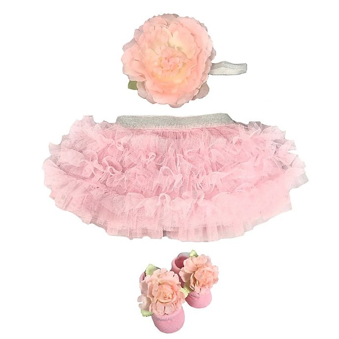 slide 1 of 2, Toby Signature Newborn Tutu and Headband Set - Pink, 2 ct