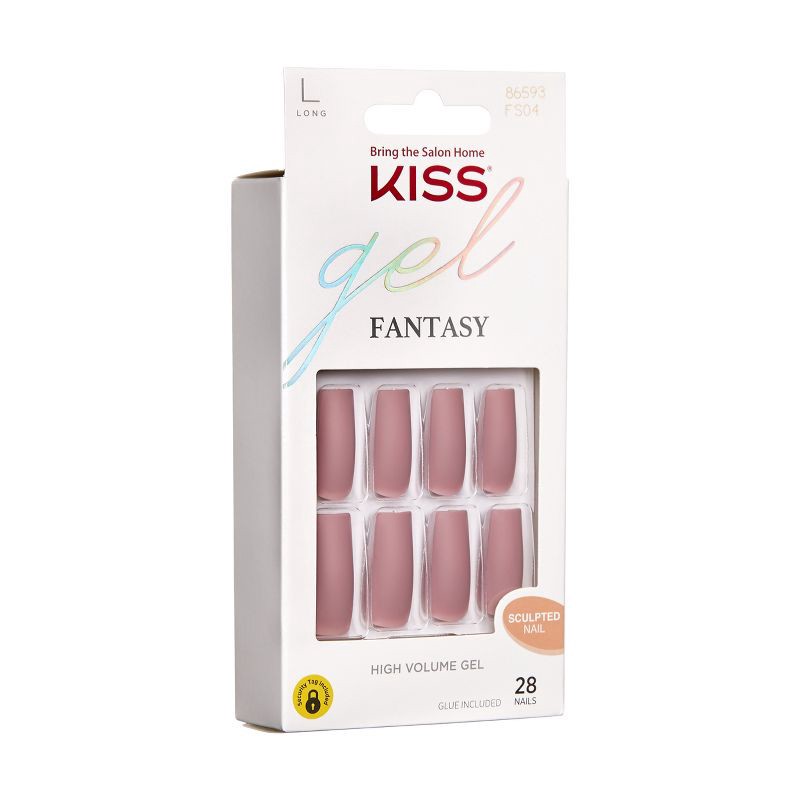 slide 6 of 8, KISS Products KISS Gel Fantasy Sculpted Fake Nails - Looking Fabulous - 28ct, 28 ct