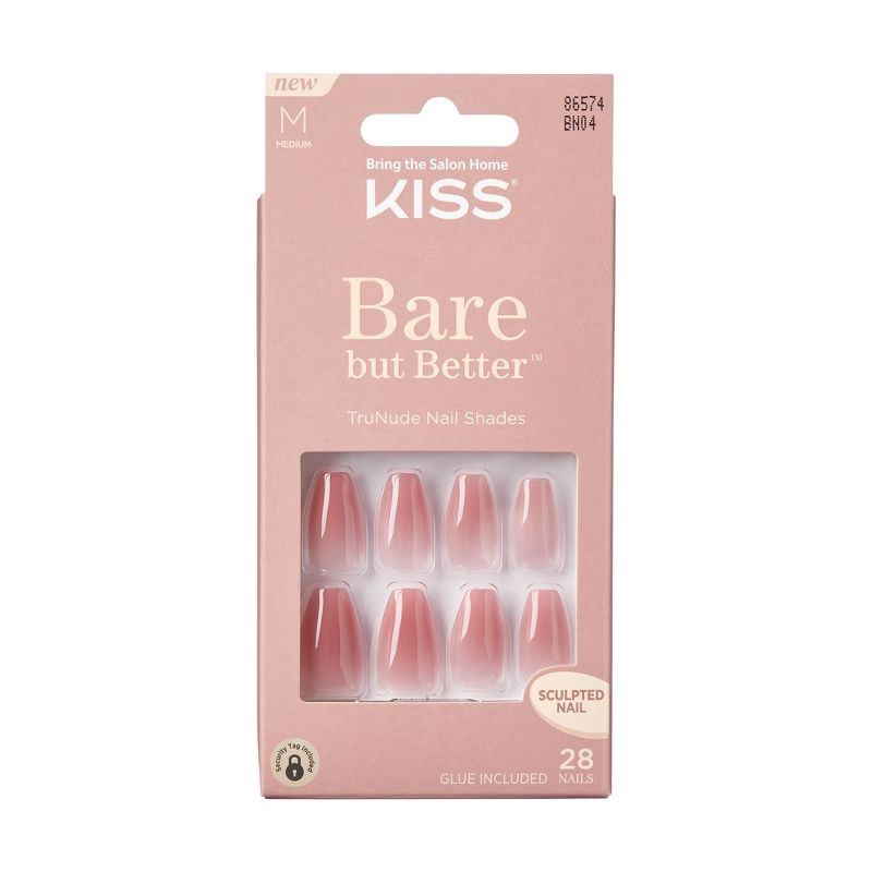 slide 1 of 8, KISS Products KISS Bare But Better Fake Nails - Pink - 28ct, 28 ct