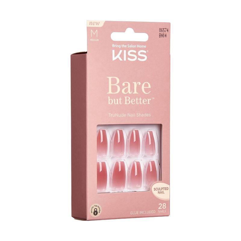 slide 6 of 8, KISS Products KISS Bare But Better Fake Nails - Pink - 28ct, 28 ct