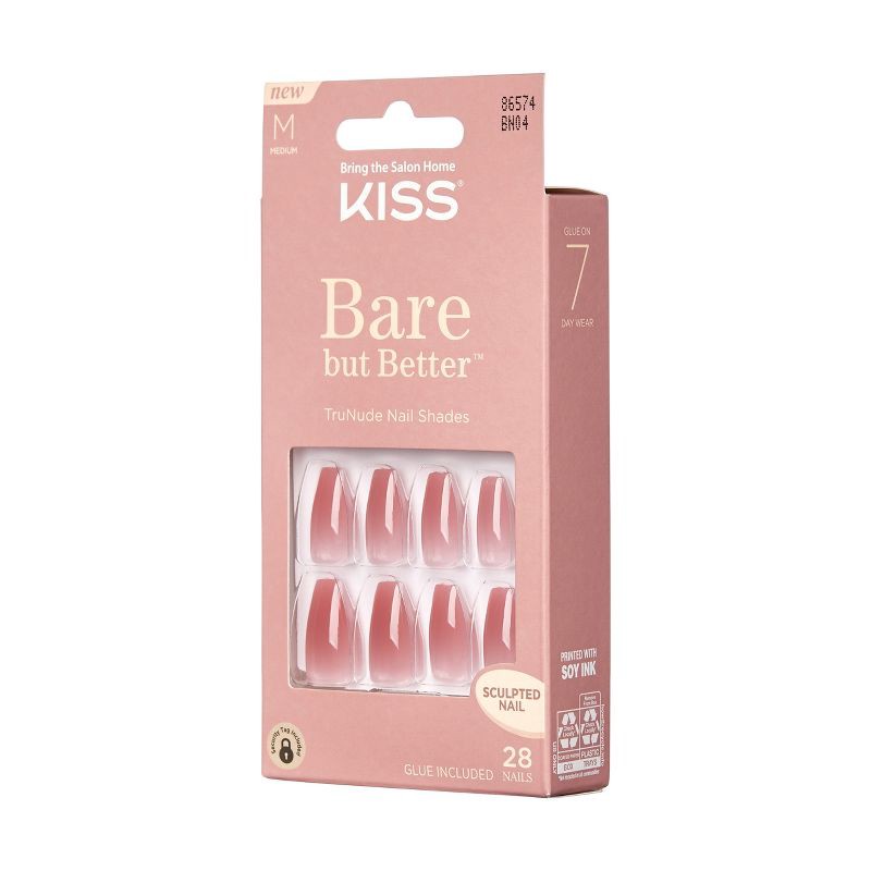 slide 7 of 8, KISS Products KISS Bare But Better Fake Nails - Pink - 28ct, 28 ct