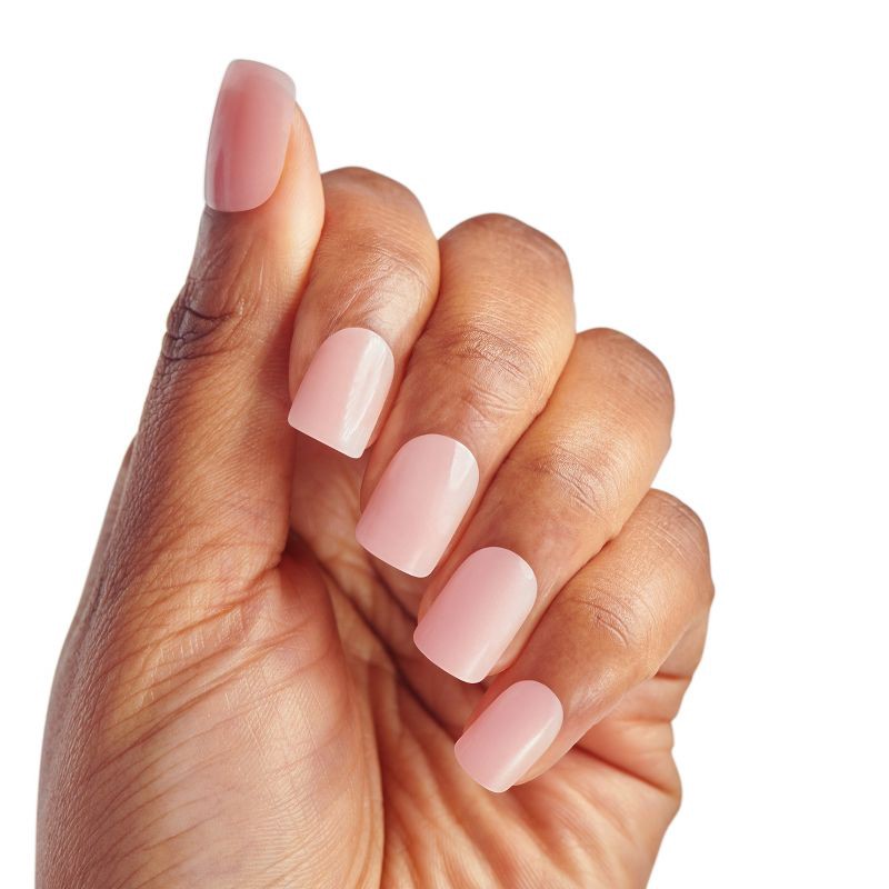 slide 2 of 11, KISS Products Bare-But-Better Press-On Fake Nails - Short Square - Nudies - 28ct, 28 ct