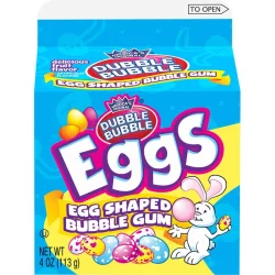 Charms Dubble Bubble Easter Eggs Bubble Gum - 4oz
