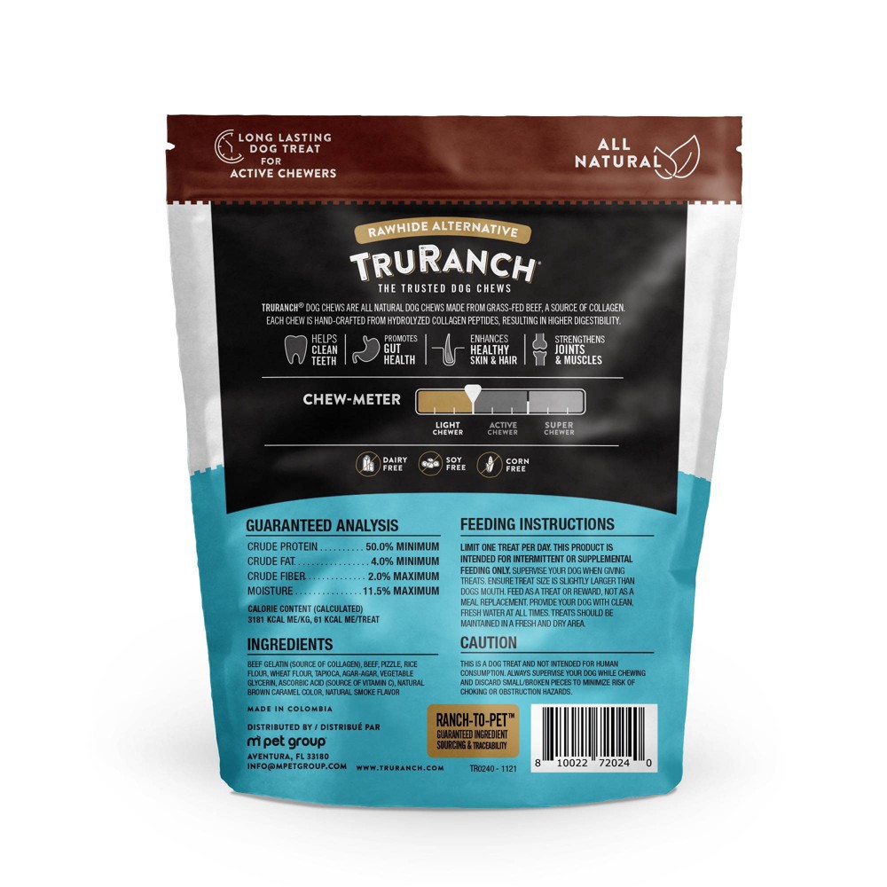 slide 2 of 3, TruRanch Collagen Bully Pretzels Beef Dog Treats - 8ct, 8 ct