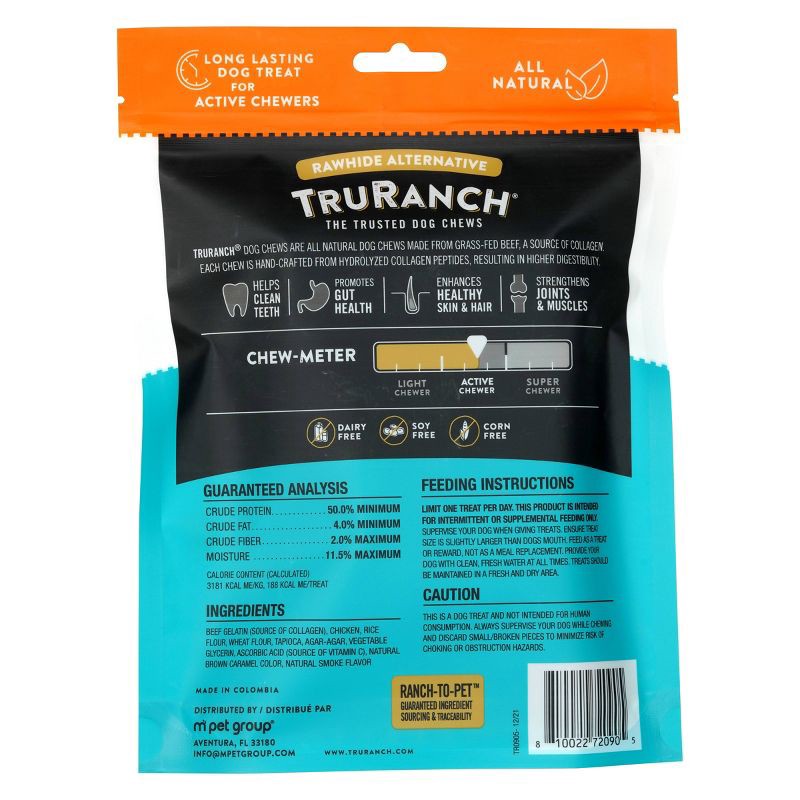 slide 2 of 3, TruRanch 6" Collagen Rolls Chicken Flavor Dog Treats - 8.3oz/4ct, 8.3 oz, 4 ct