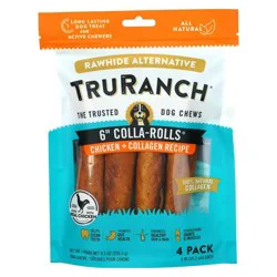 TruRanch 6" Collagen Rolls Chicken Flavor Dog Treats - 8.3oz/4ct