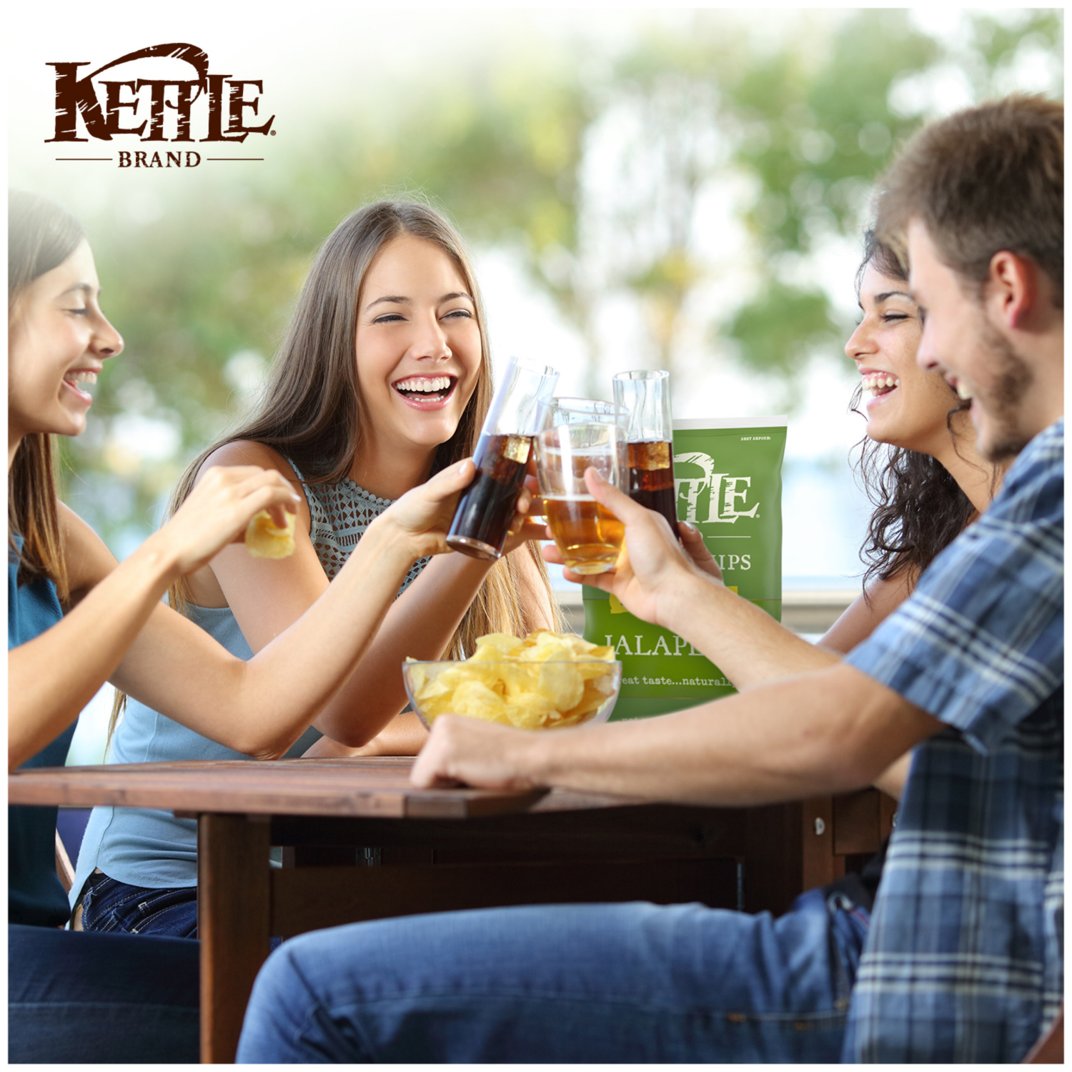 slide 6 of 7, Kettle Brand Jalapeno Kettle Potato Chips, 13.000 oz