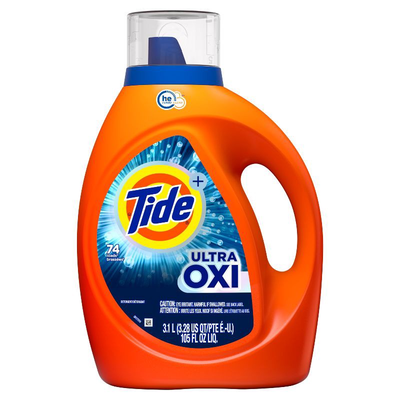 slide 6 of 10, Tide Plus Ultra Oxi HE Compatible Liquid Laundry Detergent Soap - 105 fl oz, 105 fl oz
