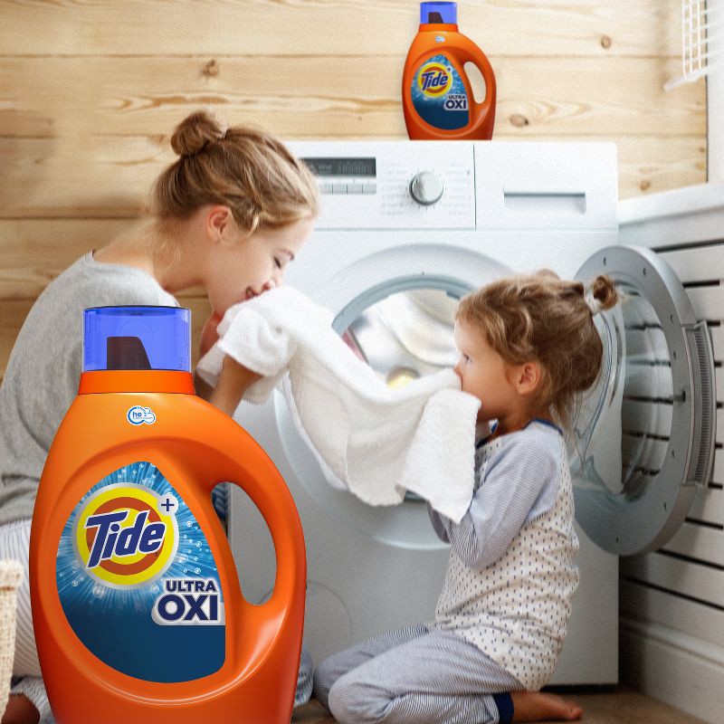 slide 9 of 10, Tide Plus Ultra Oxi HE Compatible Liquid Laundry Detergent Soap - 105 fl oz, 105 fl oz