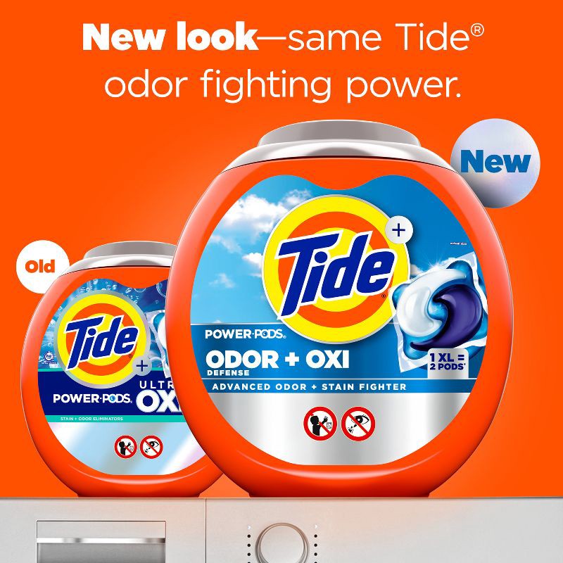 slide 2 of 10, Tide Odor + Oxi Original HE Deep Cleaning Concentrated Laundry Detergent Pods 32 Pacs - 47oz, 47 oz