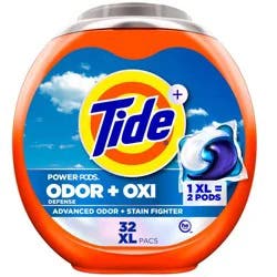 Tide Odor + Oxi Original HE Deep Cleaning Concentrated Laundry Detergent Pods 32 Pacs - 47oz