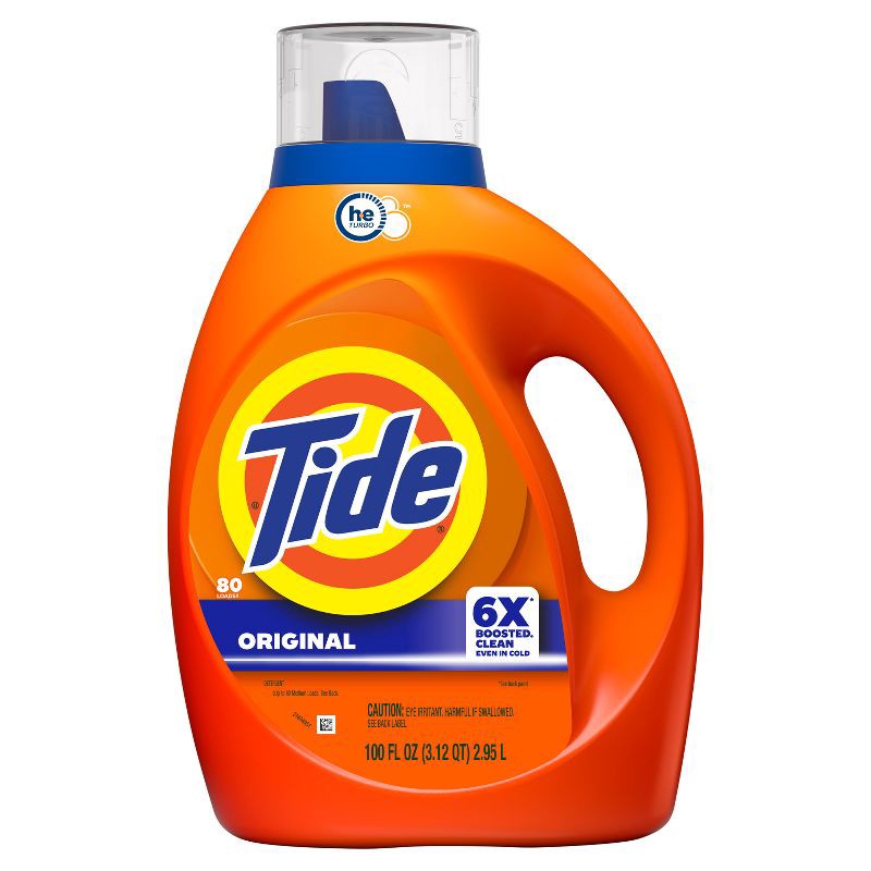 slide 14 of 15, Tide Original HE Deep Cleaning Concentrated Liquid Laundry Detergent Soap 80 Loads - 100 fl oz, 100 fl oz