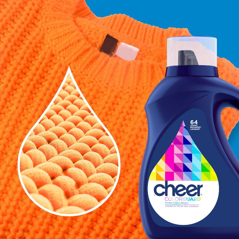 slide 3 of 8, Cheer Original HE Liquid Laundry Detergent 107 Loads - 154 fl oz, 154 fl oz