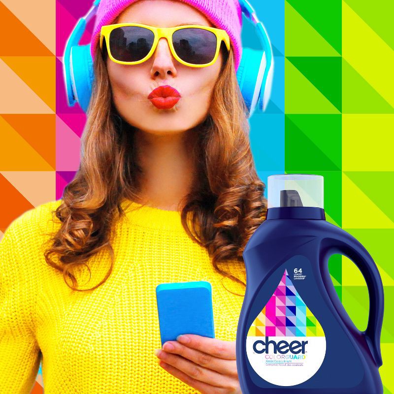 slide 5 of 8, Cheer Original HE Liquid Laundry Detergent 107 Loads - 154 fl oz, 154 fl oz