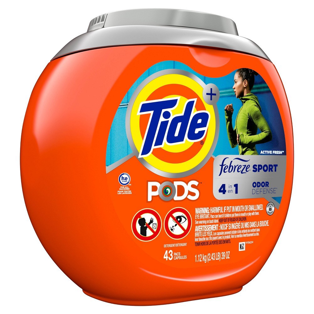 slide 4 of 9, Tide Detergent 43 ea, 43 ct