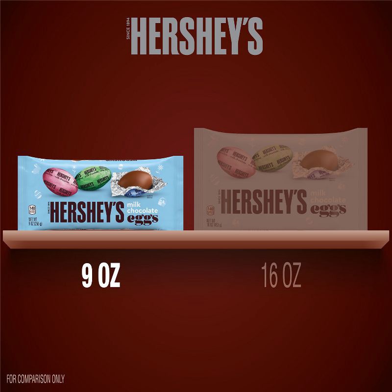 slide 7 of 7, HERSHEY's Milk Chocolate Eggs Easter Candy - 9oz, 9 oz