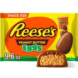Reese's Milk Chocolate Peanut Butter Easter Egg Candy Snack Size - 9.6oz