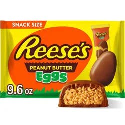 Reese's Milk Chocolate Peanut Butter Easter Egg Candy Snack Size - 9.6oz