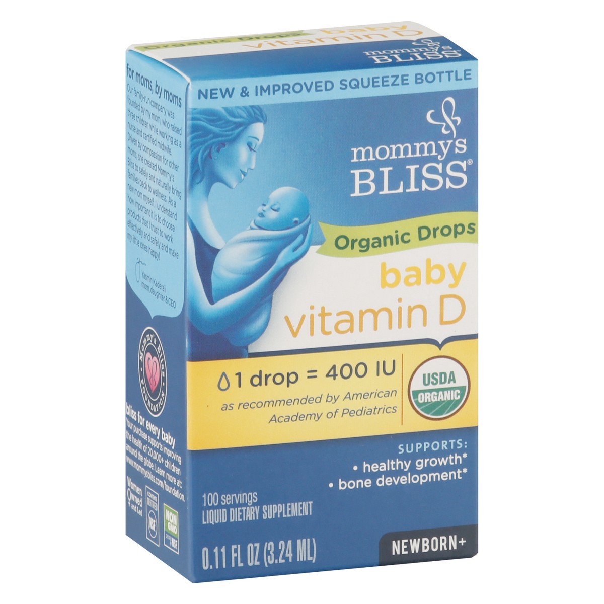 slide 6 of 9, Mommy's Bliss Baby Vitamin D Organic Drops, 0.11 oz