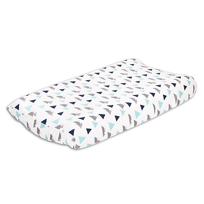 slide 1 of 1, The Peanutshell Woodland Trails Changing Pad Cover - Blue/Green, 1 ct