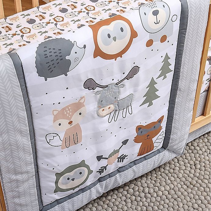 slide 4 of 4, The Peanutshell Woodland Walk Crib Bedding Set, 3 ct