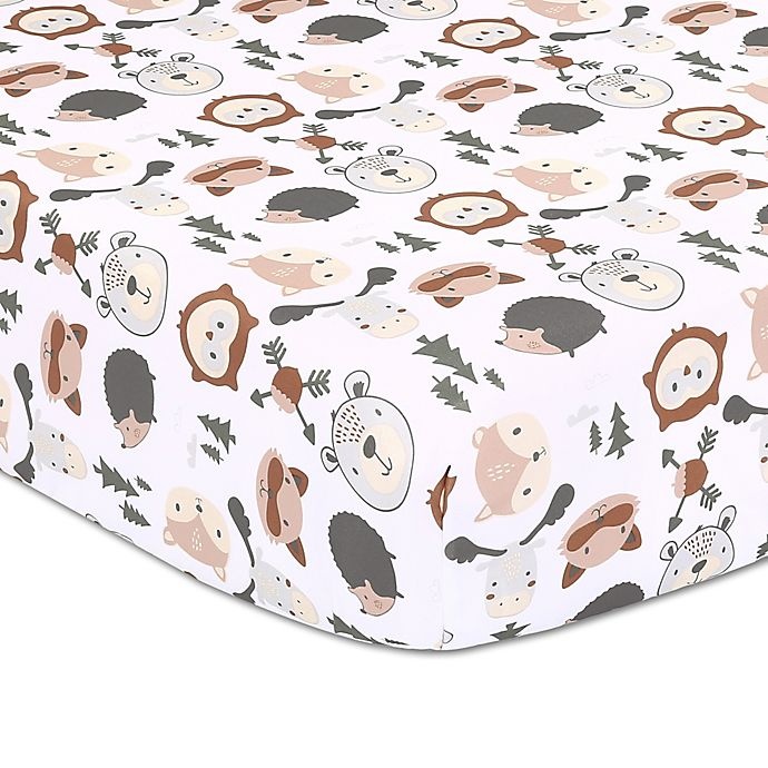 slide 2 of 4, The Peanutshell Woodland Walk Crib Bedding Set, 3 ct