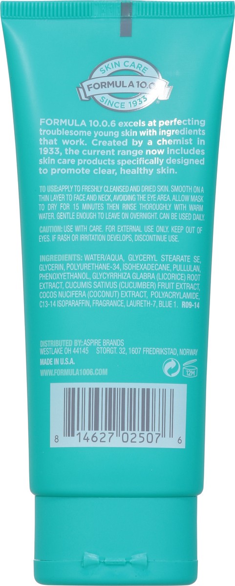 slide 6 of 9, Formula 10.0.6 Keep Your Cool Skin Calming Coconut + Cucumber Gel Mask 3.4 fl oz, 3.4 fl oz