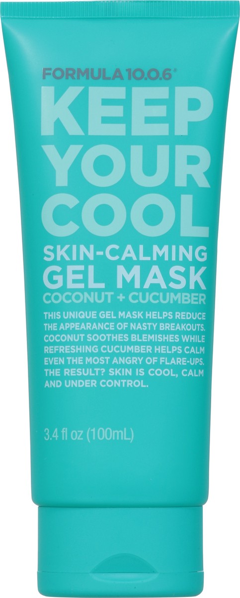 slide 7 of 9, Formula 10.0.6 Keep Your Cool Skin Calming Coconut + Cucumber Gel Mask 3.4 fl oz, 3.4 fl oz