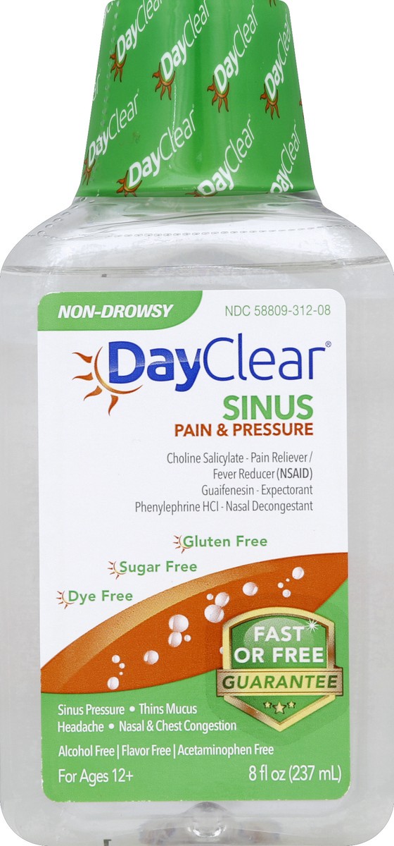 slide 1 of 3, DayClear Sinus Pain & Pressure 8 oz, 8 oz