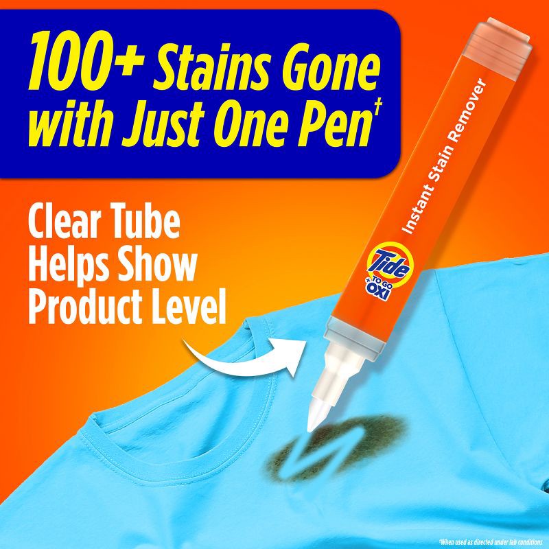 slide 3 of 10, Tide to Go Instant Stain Remover Pen - 0.33 fl oz, 0.33 fl oz
