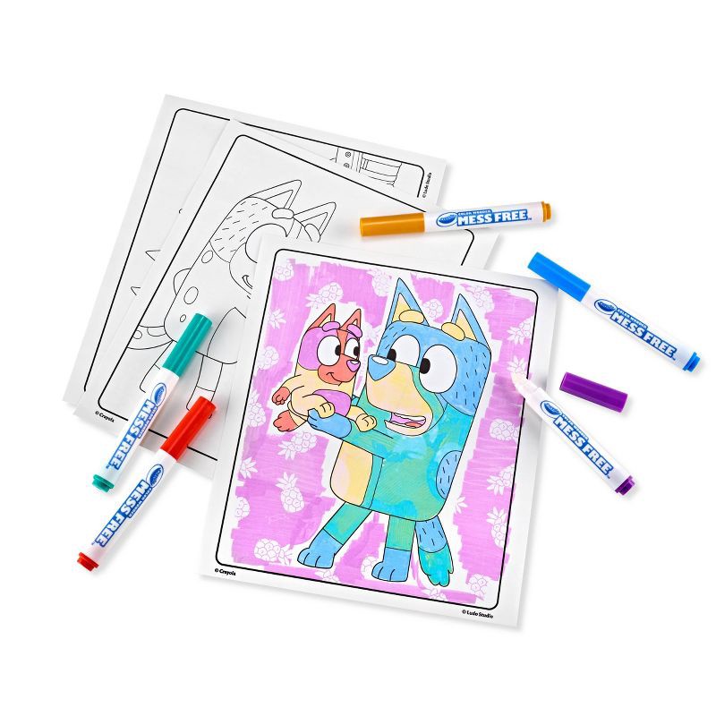 slide 4 of 6, Crayola Color Wonder Mess Free Coloring Pages with Markers - Bluey: Non-Toxic, Creative Thinking, Kids, 18 Pages, 1 ct