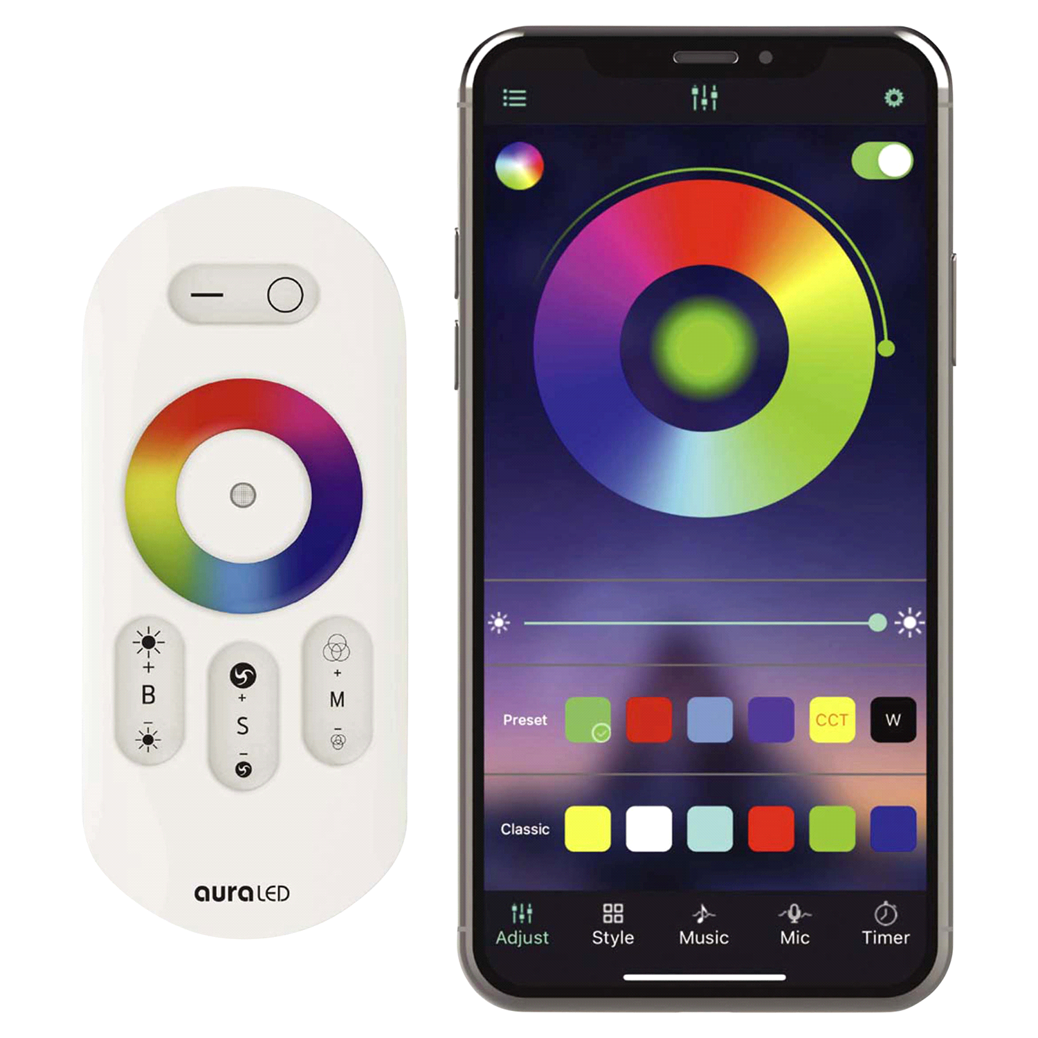 slide 3 of 3, TZUMI ColorDuo LED Light Bars & Strip, 1 ct