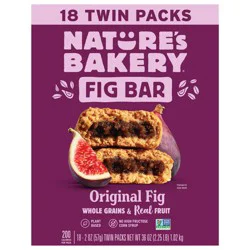 Nature''s Bakery Original Fig Whole Wheat Bars, Snack Bars, 18 Ct