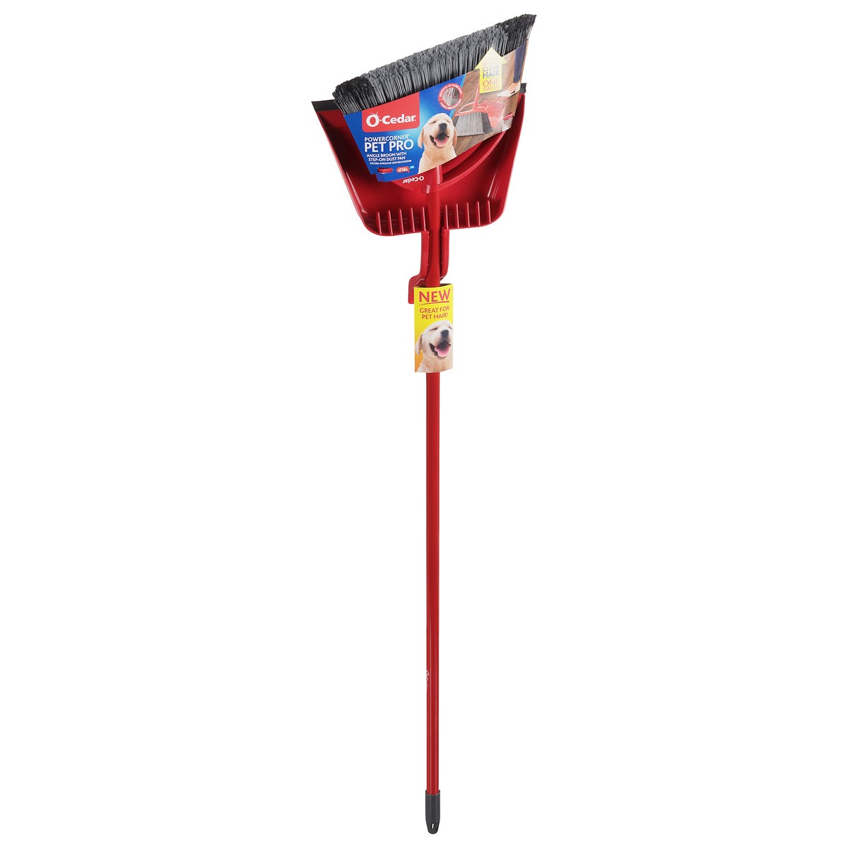 OCedar Pet Pro Powercorner Angle Broom with StepOn Dust Pan 1 ea 1 ct