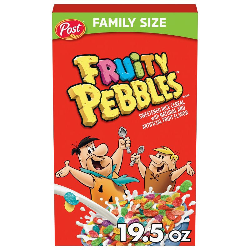 slide 8 of 8, PEBBLES Post Fruity Pebbles Breakfast Cereal - 19.5oz, 19.5 oz