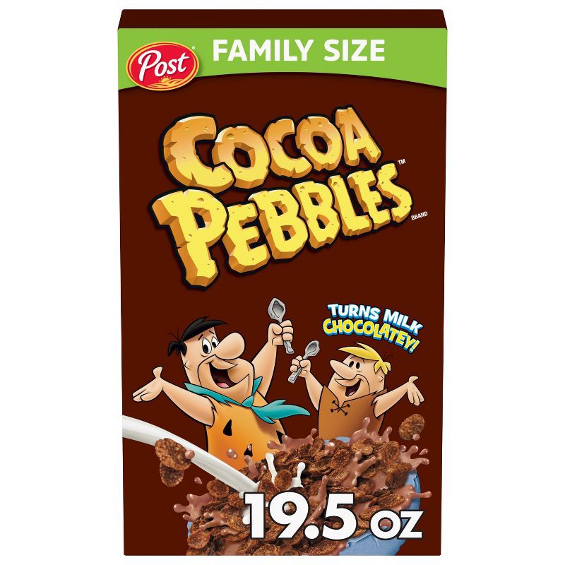 slide 1 of 15, Post Cocoa Pebbles Family Size Cereal - 19.5oz, 19.5 oz