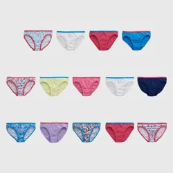 Hanes Girls' 14pk Bikini - Colors May Vary 10