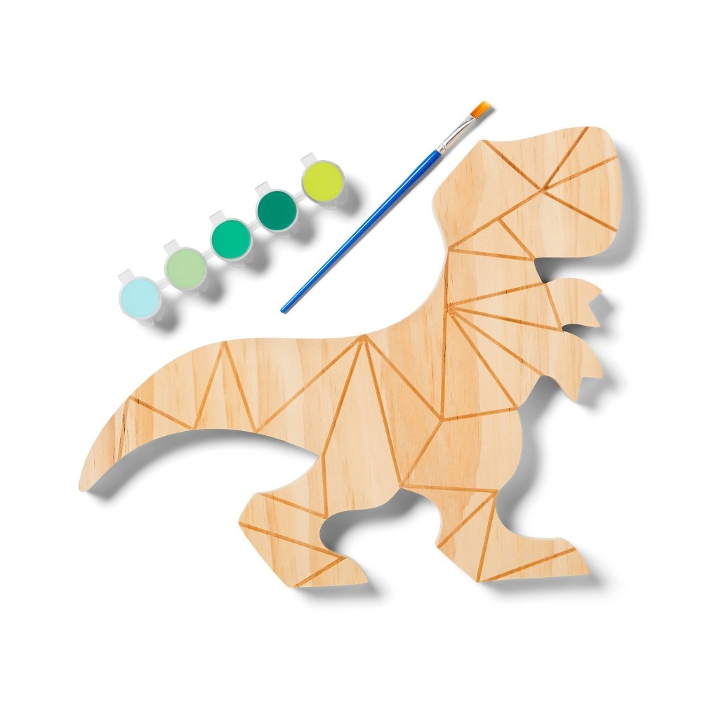 slide 3 of 4, Paint-Your-Own Wood Mosaic Dinosaur Kit - Mondo Llama, 1 ct