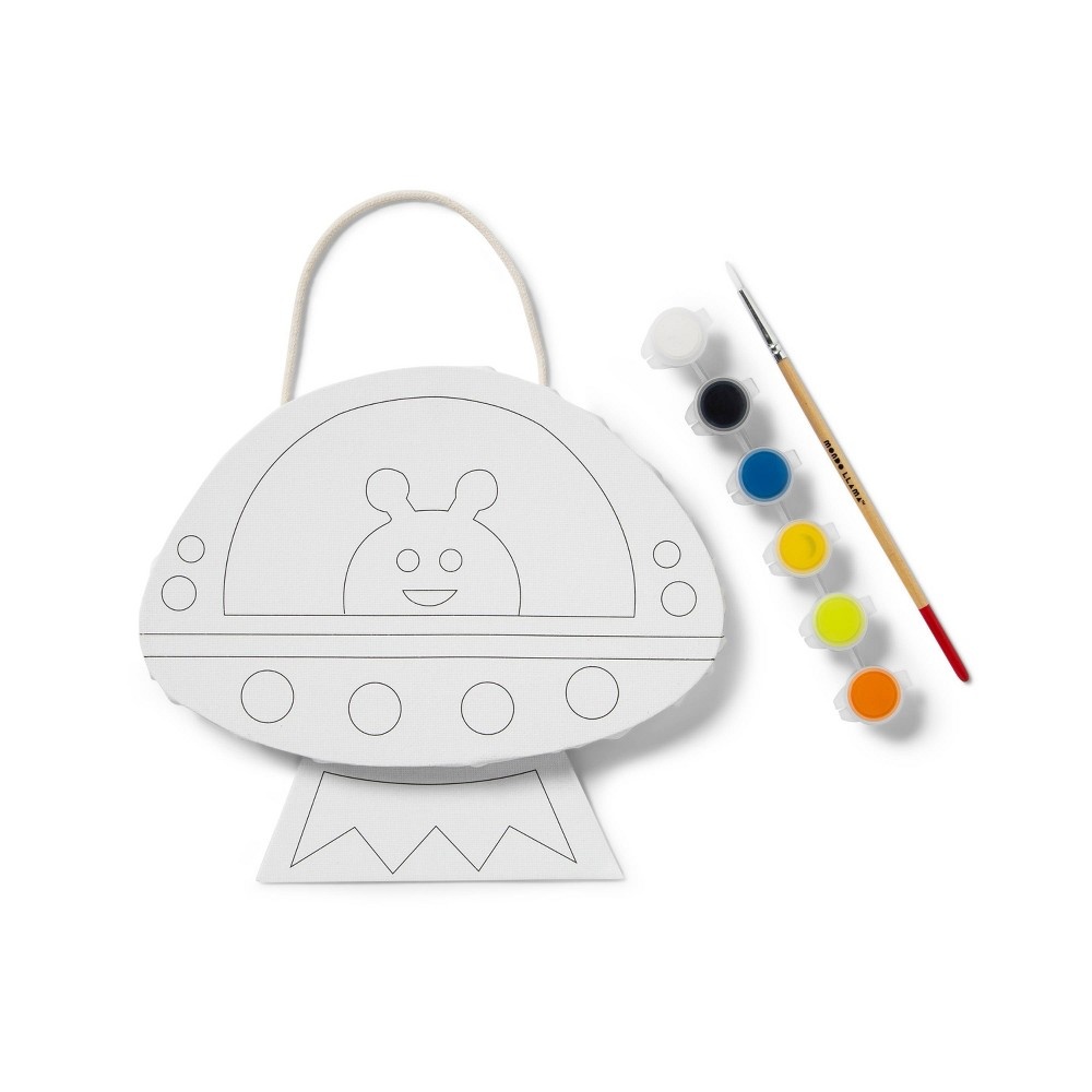 slide 3 of 3, Paint-Your-Own Spaceship Canvas Kit - Mondo Llama, 1 ct