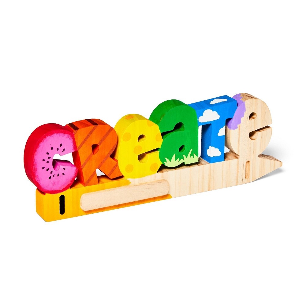 Wood Word Base Create Mondo Llama 1 ct Shipt