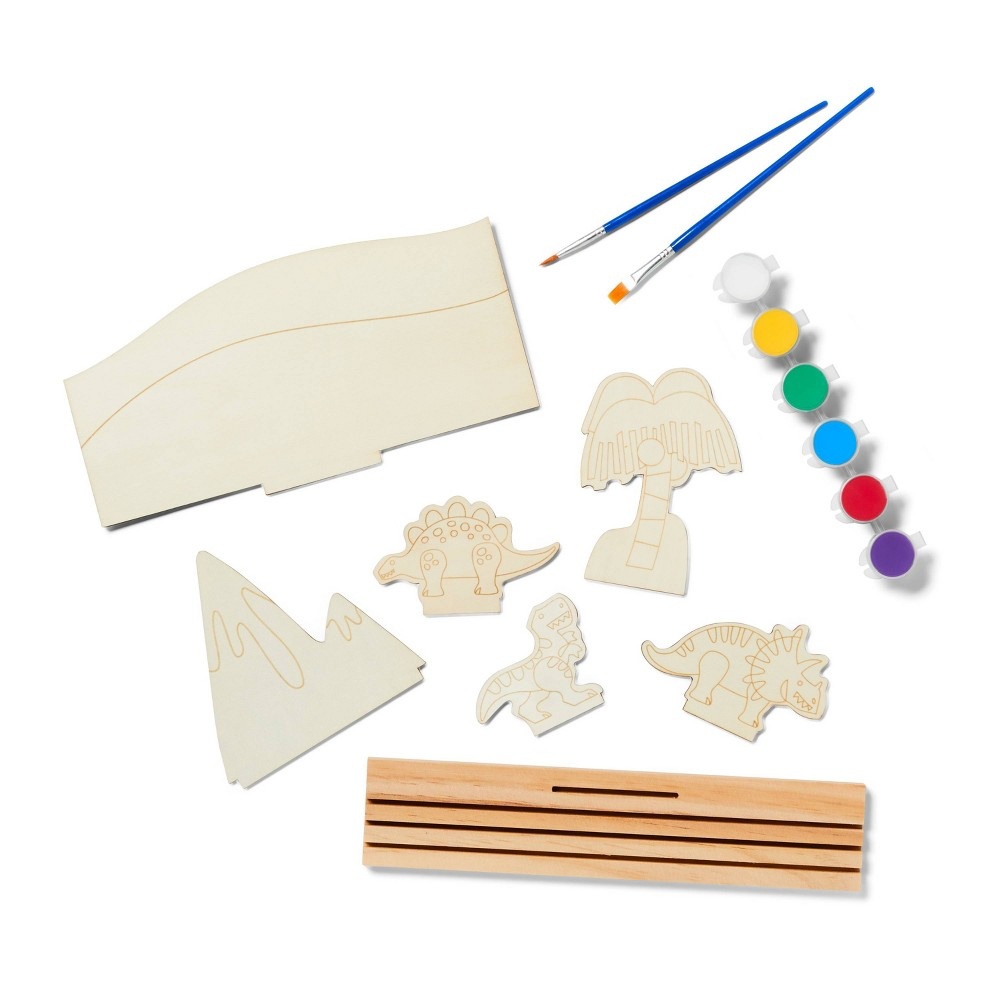 Paint-Your-Own Wood Ocean Scene Kit - Mondo Llama 